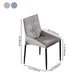 Contemporary Home Side Chair Solid Back Metal Upholstered Dining Room Chair (Set of 2) Clearhalo ' kitchen&dining_furn' 'Dining Chairs' 'Dining Tables & Seating' 'dining_chair' 'furn' 'furn_dining_chair' 'Furniture' 'furniture_dining_chair' 'Kitchen & Dining Furniture' 'kitchen' 4207705