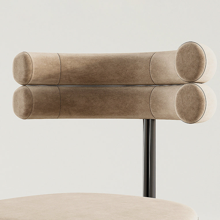 Designer Style Home Velvet Side Chair Matte Finish Open Back Dining Chairs (Set of 2) Clearhalo ' kitchen&dining_furn' 'Dining Chairs' 'Dining Tables & Seating' 'dining_chair' 'furn' 'furn_dining_chair' 'Furniture' 'furniture_dining_chair' 'Kitchen & Dining Furniture' 'kitchen' 4207714