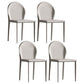 Minimalist Style Leather Dining Chairs Solid Back Armless Side Chairs for Home Use Grey 4 Piece Set Clearhalo ' kitchen&dining_furn' 'Dining Chairs' 'Dining Tables & Seating' 'dining_chair' 'furn' 'furn_dining_chair' 'Furniture' 'furniture_dining_chair' 'Kitchen & Dining Furniture' 'kitchen' 4207725