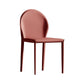 Minimalist Style Leather Dining Chairs Solid Back Armless Side Chairs for Home Use Red 1 Piece Clearhalo ' kitchen&dining_furn' 'Dining Chairs' 'Dining Tables & Seating' 'dining_chair' 'furn' 'furn_dining_chair' 'Furniture' 'furniture_dining_chair' 'Kitchen & Dining Furniture' 'kitchen' 4207727