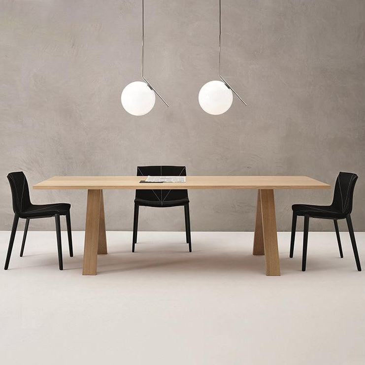 Solid Wood Contemporary Rectangular Table Wood Top Table for Dining Room and Kitchen Clearhalo ' dining_table' 'Dining Tables & Seating' 'Dining Tables' 'furn' 'furn_dining_table' 'Furniture' 'furniture_dining_table' 'Kitchen & Dining Furniture' 'kitchen&dining_furn' 'kitchen' 'kitchen_dining_table' 4207744