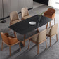 Sintered Stone Black Dining Table Simplicity Trestle Base Table for Dining Room Clearhalo ' dining_table' 'Dining Tables & Seating' 'Dining Tables' 'furn' 'furn_dining_table' 'Furniture' 'furniture_dining_table' 'Kitchen & Dining Furniture' 'kitchen&dining_furn' 'kitchen' 'kitchen_dining_table' 4207758