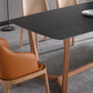 Sintered Stone Black Dining Table Simplicity Trestle Base Table for Dining Room Clearhalo ' dining_table' 'Dining Tables & Seating' 'Dining Tables' 'furn' 'furn_dining_table' 'Furniture' 'furniture_dining_table' 'Kitchen & Dining Furniture' 'kitchen&dining_furn' 'kitchen' 'kitchen_dining_table' 4207764