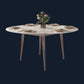 Simple Sintered Stone Extendable Table White Round Shape Dining Table for Kitchen Clearhalo ' dining_table' 'Dining Tables & Seating' 'Dining Tables' 'furn' 'furn_dining_table' 'Furniture' 'furniture_dining_table' 'Kitchen & Dining Furniture' 'kitchen&dining_furn' 'kitchen' 'kitchen_dining_table' 4207777