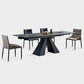 Industrial Black Standard Dining Table Sintered Stone Rectangle Dining Table for Kitchen Clearhalo ' dining_table' 'Dining Tables & Seating' 'Dining Tables' 'furn' 'furn_dining_table' 'Furniture' 'furniture_dining_table' 'Kitchen & Dining Furniture' 'kitchen&dining_furn' 'kitchen' 'kitchen_dining_table' 4207782