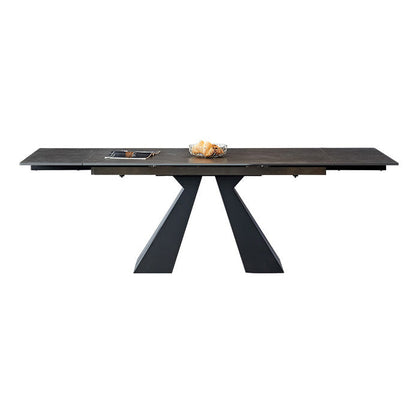 Industrial Black Standard Dining Table Sintered Stone Rectangle Dining Table for Kitchen Without Chairs Clearhalo ' dining_table' 'Dining Tables & Seating' 'Dining Tables' 'furn' 'furn_dining_table' 'Furniture' 'furniture_dining_table' 'Kitchen & Dining Furniture' 'kitchen&dining_furn' 'kitchen' 'kitchen_dining_table' 4207785