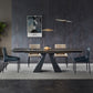Industrial Black Standard Dining Table Sintered Stone Rectangle Dining Table for Kitchen Clearhalo ' dining_table' 'Dining Tables & Seating' 'Dining Tables' 'furn' 'furn_dining_table' 'Furniture' 'furniture_dining_table' 'Kitchen & Dining Furniture' 'kitchen&dining_furn' 'kitchen' 'kitchen_dining_table' 4207790