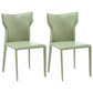 Contemporary Metal Dining Armless Chair Faux Leather Side Chair for Home Use Green 2 Piece Set Clearhalo ' kitchen&dining_furn' 'Dining Chairs' 'Dining Tables & Seating' 'dining_chair' 'furn' 'furn_dining_chair' 'Furniture' 'furniture_dining_chair' 'Kitchen & Dining Furniture' 'kitchen' 4208304