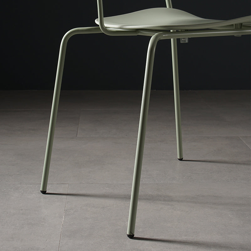 Contemporary Style Dining Chair Kitchen Open Back Arm Side Chair with Metal Legs Clearhalo ' kitchen&dining_furn' 'Dining Chairs' 'Dining Tables & Seating' 'dining_chair' 'furn' 'furn_dining_chair' 'Furniture' 'furniture_dining_chair' 'Kitchen & Dining Furniture' 'kitchen' 4209418