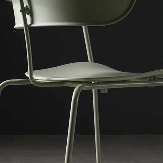 Contemporary Style Dining Chair Kitchen Open Back Arm Side Chair with Metal Legs Clearhalo ' kitchen&dining_furn' 'Dining Chairs' 'Dining Tables & Seating' 'dining_chair' 'furn' 'furn_dining_chair' 'Furniture' 'furniture_dining_chair' 'Kitchen & Dining Furniture' 'kitchen' 4209420