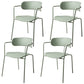 Contemporary Style Dining Chair Kitchen Open Back Arm Side Chair with Metal Legs Green 4 Piece Set Clearhalo ' kitchen&dining_furn' 'Dining Chairs' 'Dining Tables & Seating' 'dining_chair' 'furn' 'furn_dining_chair' 'Furniture' 'furniture_dining_chair' 'Kitchen & Dining Furniture' 'kitchen' 4209425