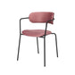 Contemporary Style Dining Chair Kitchen Open Back Arm Side Chair with Metal Legs Pink 1 Piece Clearhalo ' kitchen&dining_furn' 'Dining Chairs' 'Dining Tables & Seating' 'dining_chair' 'furn' 'furn_dining_chair' 'Furniture' 'furniture_dining_chair' 'Kitchen & Dining Furniture' 'kitchen' 4209432