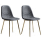 Glam Style Metal Dining Chair Dining Side Armless Chairs for Kitchen Black-Gray 2 Piece Set Brass Gold Clearhalo ' kitchen&dining_furn' 'Dining Chairs' 'Dining Tables & Seating' 'dining_chair' 'furn' 'furn_dining_chair' 'Furniture' 'furniture_dining_chair' 'Kitchen & Dining Furniture' 'kitchen' 4209455
