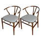 Contemporary Style Ash Wood Chair Dining Room Fork Bone Back Chairs Set Light Gray 2 Piece Set Clearhalo ' kitchen&dining_furn' 'Dining Chairs' 'Dining Tables & Seating' 'dining_chair' 'furn' 'furn_dining_chair' 'Furniture' 'furniture_dining_chair' 'Kitchen & Dining Furniture' 'kitchen' 4210576