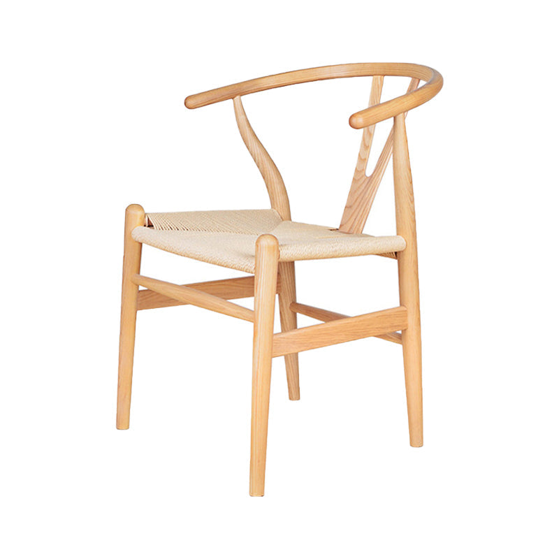 Contemporary Style Ash Wood Chair Dining Room Fork Bone Back Chairs Set Clearhalo ' kitchen&dining_furn' 'Dining Chairs' 'Dining Tables & Seating' 'dining_chair' 'furn' 'furn_dining_chair' 'Furniture' 'furniture_dining_chair' 'Kitchen & Dining Furniture' 'kitchen' 4210577