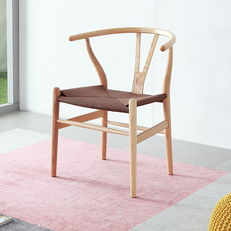 Contemporary Style Ash Wood Chair Dining Room Fork Bone Back Chairs Set Clearhalo ' kitchen&dining_furn' 'Dining Chairs' 'Dining Tables & Seating' 'dining_chair' 'furn' 'furn_dining_chair' 'Furniture' 'furniture_dining_chair' 'Kitchen & Dining Furniture' 'kitchen' 4210586