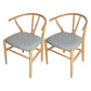 Contemporary Style Ash Wood Chair Dining Room Fork Bone Back Chairs Set Grey 2 Piece Set Clearhalo ' kitchen&dining_furn' 'Dining Chairs' 'Dining Tables & Seating' 'dining_chair' 'furn' 'furn_dining_chair' 'Furniture' 'furniture_dining_chair' 'Kitchen & Dining Furniture' 'kitchen' 4210606