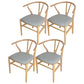 Contemporary Style Ash Wood Chair Dining Room Fork Bone Back Chairs Set Grey 4 Piece Set Clearhalo ' kitchen&dining_furn' 'Dining Chairs' 'Dining Tables & Seating' 'dining_chair' 'furn' 'furn_dining_chair' 'Furniture' 'furniture_dining_chair' 'Kitchen & Dining Furniture' 'kitchen' 4210607