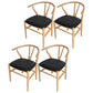 Contemporary Style Ash Wood Chair Dining Room Fork Bone Back Chairs Set Black 4 Piece Set Clearhalo ' kitchen&dining_furn' 'Dining Chairs' 'Dining Tables & Seating' 'dining_chair' 'furn' 'furn_dining_chair' 'Furniture' 'furniture_dining_chair' 'Kitchen & Dining Furniture' 'kitchen' 4210610