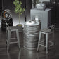 Industrial Silver Counter Stools Iron Wooden Bar Bristol Stools with Square Seat Clearhalo 'Bar Furniture' 'Bar Stools' 'bar_stools' 'furn' 'furn_bar_stools' 'furniture_bar_stools' 'Kitchen & Dining Furniture' 'kitchen&dining_furn' 'kitchen' 'kitchen_furn' Furniture' 4211117