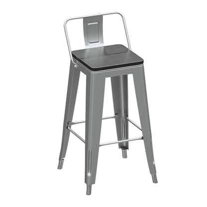 Industrial Silver Counter Stools Iron Wooden Bar Bristol Stools with Square Seat 1 Piece Clearhalo 'Bar Furniture' 'Bar Stools' 'bar_stools' 'furn' 'furn_bar_stools' 'furniture_bar_stools' 'Kitchen & Dining Furniture' 'kitchen&dining_furn' 'kitchen' 'kitchen_furn' Furniture' 4211119