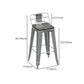 Industrial Silver Counter Stools Iron Wooden Bar Bristol Stools with Square Seat Clearhalo 'Bar Furniture' 'Bar Stools' 'bar_stools' 'furn' 'furn_bar_stools' 'furniture_bar_stools' 'Kitchen & Dining Furniture' 'kitchen&dining_furn' 'kitchen' 'kitchen_furn' Furniture' 4211129