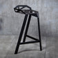Black Iron Low Back Barstool Industrial Style Hollowed Out Design Tall Stool Clearhalo 'Bar Furniture' 'Bar Stools' 'bar_stools' 'furn' 'furn_bar_stools' 'furniture_bar_stools' 'Kitchen & Dining Furniture' 'kitchen&dining_furn' 'kitchen' 'kitchen_furn' Furniture' 4211144