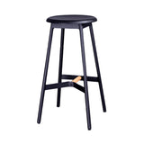 Industrial Black Counter Stools Metal Wood Backless Bar Stools with Round Seat Clearhalo 'Bar Furniture' 'Bar Stools' 'bar_stools' 'furn' 'furn_bar_stools' 'furniture_bar_stools' 'Kitchen & Dining Furniture' 'kitchen&dining_furn' 'kitchen' 'kitchen_furn' Furniture' 4211156