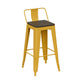 Industrial Yellow Counter Stools Iron Wooden Bar Stools with Footrest (Set of 2) Clearhalo 'Bar Furniture' 'Bar Stools' 'bar_stools' 'furn' 'furn_bar_stools' 'furniture_bar_stools' 'Kitchen & Dining Furniture' 'kitchen&dining_furn' 'kitchen' 'kitchen_furn' Furniture' 4211211