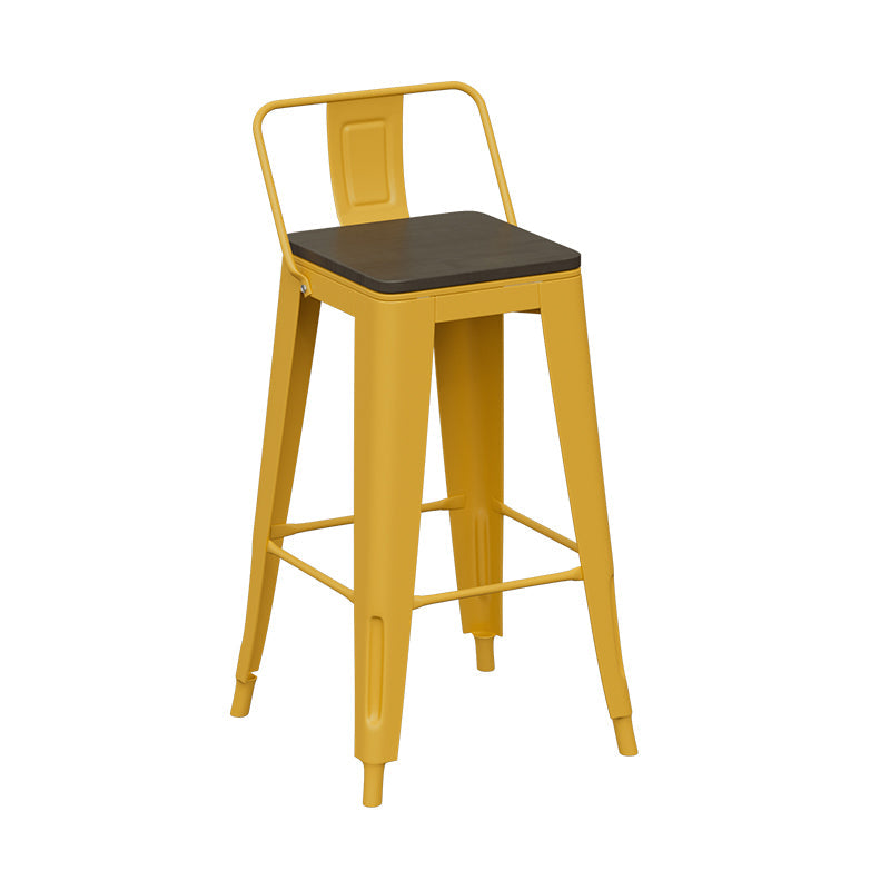 Industrial Yellow Counter Stools Iron Wooden Bar Stools with Footrest (Set of 2) Clearhalo 'Bar Furniture' 'Bar Stools' 'bar_stools' 'furn' 'furn_bar_stools' 'furniture_bar_stools' 'Kitchen & Dining Furniture' 'kitchen&dining_furn' 'kitchen' 'kitchen_furn' Furniture' 4211211