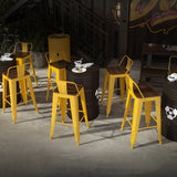 Industrial Yellow Counter Stools Iron Wooden Bar Bristol Stools with Low Back Clearhalo 'Bar Furniture' 'Bar Stools' 'bar_stools' 'furn' 'furn_bar_stools' 'furniture_bar_stools' 'Kitchen & Dining Furniture' 'kitchen&dining_furn' 'kitchen' 'kitchen_furn' Furniture' 4211222