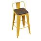 Industrial Yellow Counter Stools Iron Wooden Bar Bristol Stools with Low Back Clearhalo 'Bar Furniture' 'Bar Stools' 'bar_stools' 'furn' 'furn_bar_stools' 'furniture_bar_stools' 'Kitchen & Dining Furniture' 'kitchen&dining_furn' 'kitchen' 'kitchen_furn' Furniture' 4211223
