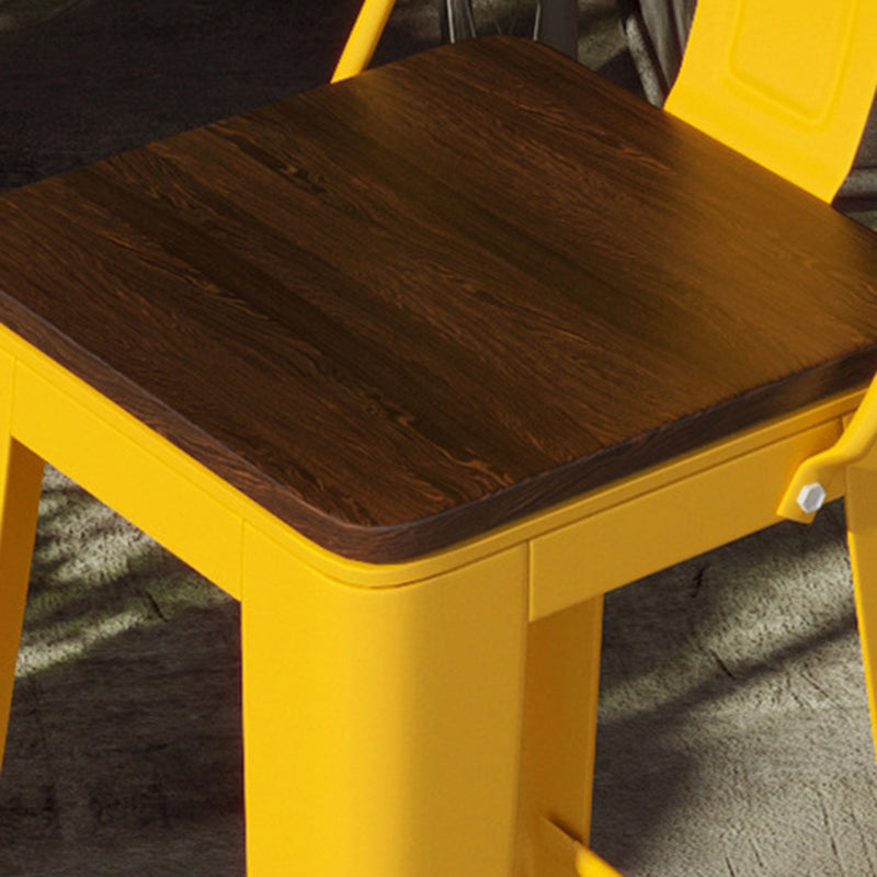 Industrial Yellow Counter Stools Iron Wooden Bar Bristol Stools with Low Back Clearhalo 'Bar Furniture' 'Bar Stools' 'bar_stools' 'furn' 'furn_bar_stools' 'furniture_bar_stools' 'Kitchen & Dining Furniture' 'kitchen&dining_furn' 'kitchen' 'kitchen_furn' Furniture' 4211224