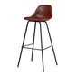 Black Metal Bar Stool Scandinavian Low Back Bristol Counter Stool with Bucket Seat Clearhalo 'Bar Furniture' 'Bar Stools' 'bar_stools' 'furn' 'furn_bar_stools' 'furniture_bar_stools' 'Kitchen & Dining Furniture' 'kitchen&dining_furn' 'kitchen' 'kitchen_furn' Furniture' 4211260