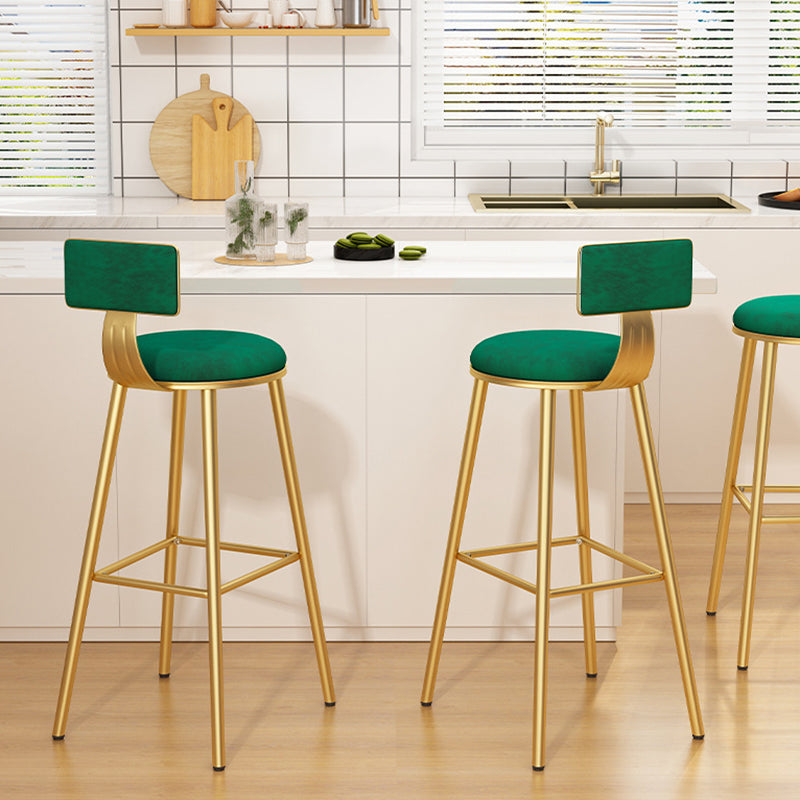 Industrial Style Metal Bar Stool Round Seat Counter Stool for Kitchen Bar Clearhalo 'Bar Furniture' 'Bar Stools' 'bar_stools' 'furn' 'furn_bar_stools' 'furniture_bar_stools' 'Kitchen & Dining Furniture' 'kitchen&dining_furn' 'kitchen' 'kitchen_furn' Furniture' 4211284