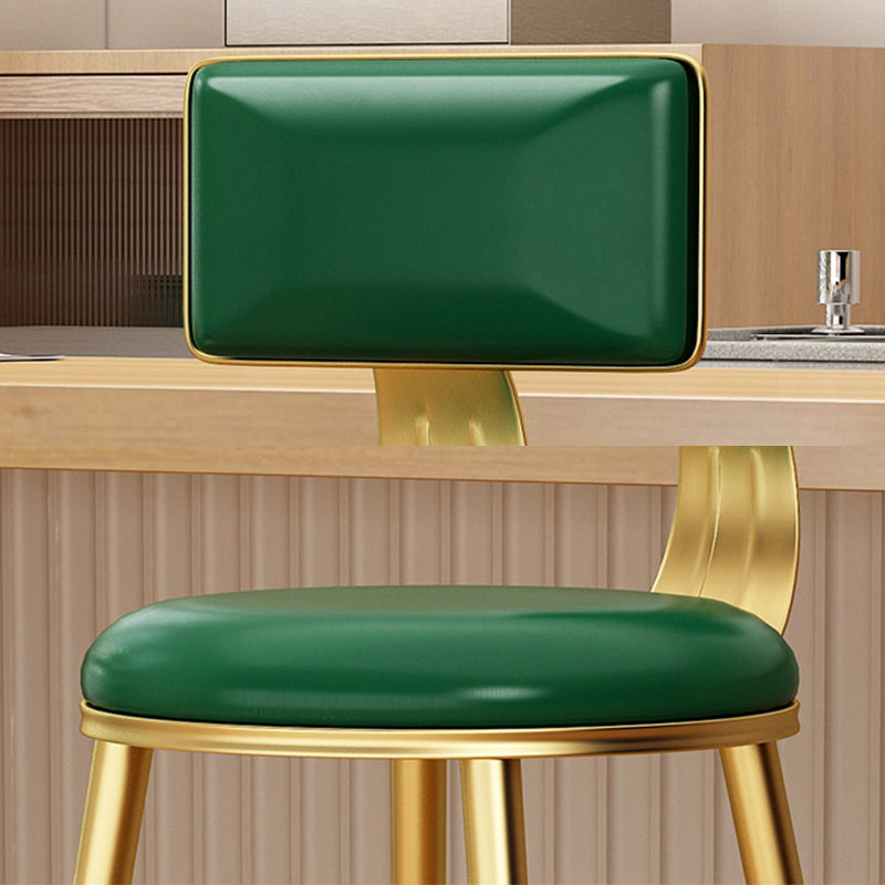 Industrial Style Metal Bar Stool Round Seat Counter Stool for Kitchen Bar Clearhalo 'Bar Furniture' 'Bar Stools' 'bar_stools' 'furn' 'furn_bar_stools' 'furniture_bar_stools' 'Kitchen & Dining Furniture' 'kitchen&dining_furn' 'kitchen' 'kitchen_furn' Furniture' 4211289