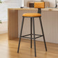 Industrial Style Metal Bar Stool Round Seat Counter Stool for Kitchen Bar Yellow Black Clearhalo 'Bar Furniture' 'Bar Stools' 'bar_stools' 'furn' 'furn_bar_stools' 'furniture_bar_stools' 'Kitchen & Dining Furniture' 'kitchen&dining_furn' 'kitchen' 'kitchen_furn' Furniture' 4211296