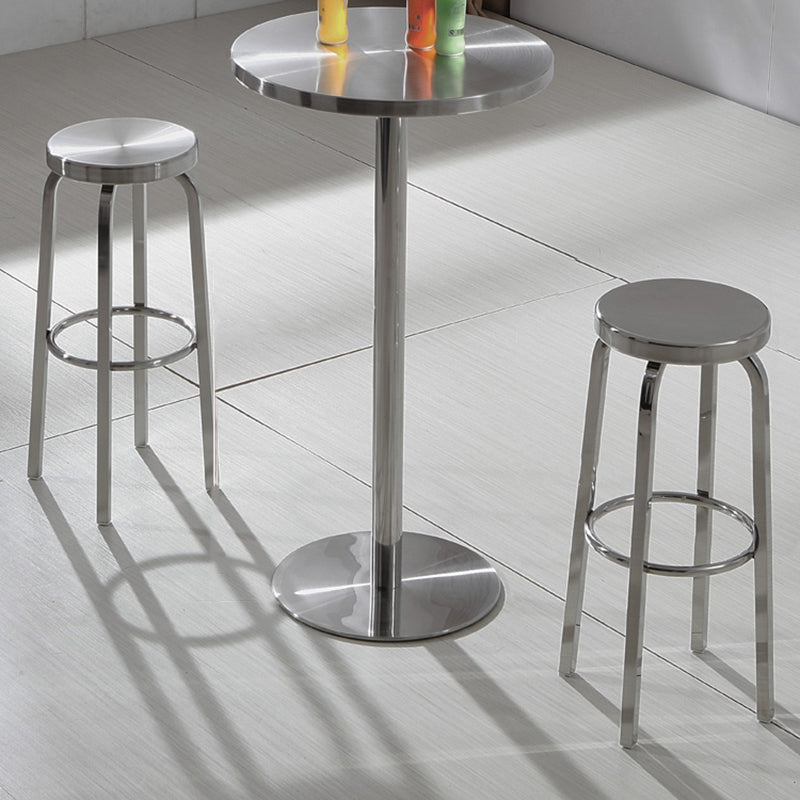 Industrial Style Low Back Metal Bar Stool Counter Stool for Kitchen Bar Clearhalo 'Bar Furniture' 'Bar Stools' 'bar_stools' 'furn' 'furn_bar_stools' 'furniture_bar_stools' 'Kitchen & Dining Furniture' 'kitchen&dining_furn' 'kitchen' 'kitchen_furn' Furniture' 4211352