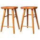 Industrial Style Wooden Bar Stool Contoured Seat Counter Stool for Kitchen Bar Distressed Wood 2 Piece Set Clearhalo 'Bar Furniture' 'Bar Stools' 'bar_stools' 'furn' 'furn_bar_stools' 'furniture_bar_stools' 'Kitchen & Dining Furniture' 'kitchen&dining_furn' 'kitchen' 'kitchen_furn' Furniture' 4211367