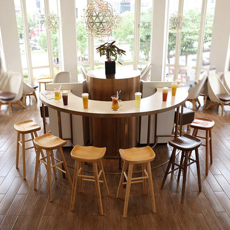 Industrial Style Wooden Bar Stool Contoured Seat Counter Stool for Kitchen Bar Clearhalo 'Bar Furniture' 'Bar Stools' 'bar_stools' 'furn' 'furn_bar_stools' 'furniture_bar_stools' 'Kitchen & Dining Furniture' 'kitchen&dining_furn' 'kitchen' 'kitchen_furn' Furniture' 4211381