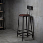 Industrial Style Square Leather Seat with Metal Legs Counter Stool for Kitchen Bar Clearhalo 'Bar Furniture' 'Bar Stools' 'bar_stools' 'furn' 'furn_bar_stools' 'furniture_bar_stools' 'Kitchen & Dining Furniture' 'kitchen&dining_furn' 'kitchen' 'kitchen_furn' Furniture' 4211391