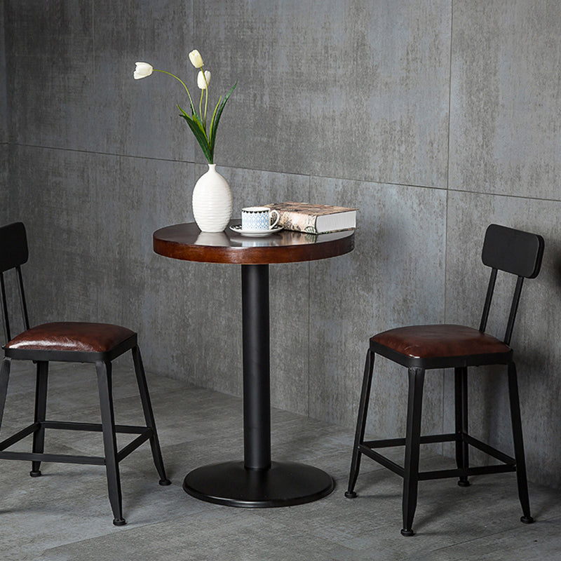 Industrial Style Square Leather Seat with Metal Legs Counter Stool for Kitchen Bar Clearhalo 'Bar Furniture' 'Bar Stools' 'bar_stools' 'furn' 'furn_bar_stools' 'furniture_bar_stools' 'Kitchen & Dining Furniture' 'kitchen&dining_furn' 'kitchen' 'kitchen_furn' Furniture' 4211394