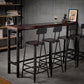 Industrial Style Square Leather Seat with Metal Legs Counter Stool for Kitchen Bar Clearhalo 'Bar Furniture' 'Bar Stools' 'bar_stools' 'furn' 'furn_bar_stools' 'furniture_bar_stools' 'Kitchen & Dining Furniture' 'kitchen&dining_furn' 'kitchen' 'kitchen_furn' Furniture' 4211402