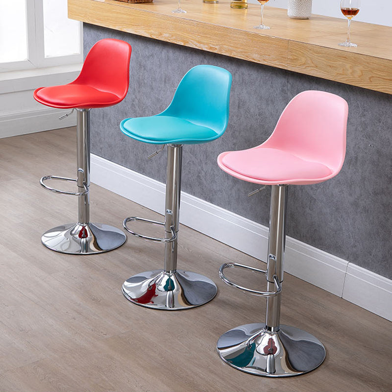 Scandinavian Bar Stool Bucket Leather Seat Counter Stool for Kitchen Bar Clearhalo 'Bar Furniture' 'Bar Stools' 'bar_stools' 'furn' 'furn_bar_stools' 'furniture_bar_stools' 'Kitchen & Dining Furniture' 'kitchen&dining_furn' 'kitchen' 'kitchen_furn' Furniture' 4211429