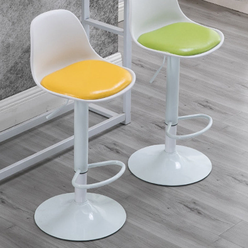 Scandinavian Bar Stool Bucket Leather Seat Counter Stool for Kitchen Bar Clearhalo 'Bar Furniture' 'Bar Stools' 'bar_stools' 'furn' 'furn_bar_stools' 'furniture_bar_stools' 'Kitchen & Dining Furniture' 'kitchen&dining_furn' 'kitchen' 'kitchen_furn' Furniture' 4211431