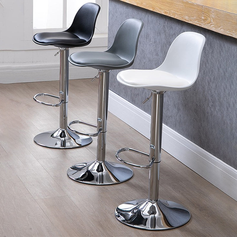 Scandinavian Bar Stool Bucket Leather Seat Counter Stool for Kitchen Bar Clearhalo 'Bar Furniture' 'Bar Stools' 'bar_stools' 'furn' 'furn_bar_stools' 'furniture_bar_stools' 'Kitchen & Dining Furniture' 'kitchen&dining_furn' 'kitchen' 'kitchen_furn' Furniture' 4211436