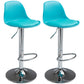 Scandinavian Bar Stool Bucket Leather Seat Counter Stool for Kitchen Bar Blue Silver 2 Piece Set Clearhalo 'Bar Furniture' 'Bar Stools' 'bar_stools' 'furn' 'furn_bar_stools' 'furniture_bar_stools' 'Kitchen & Dining Furniture' 'kitchen&dining_furn' 'kitchen' 'kitchen_furn' Furniture' 4211445