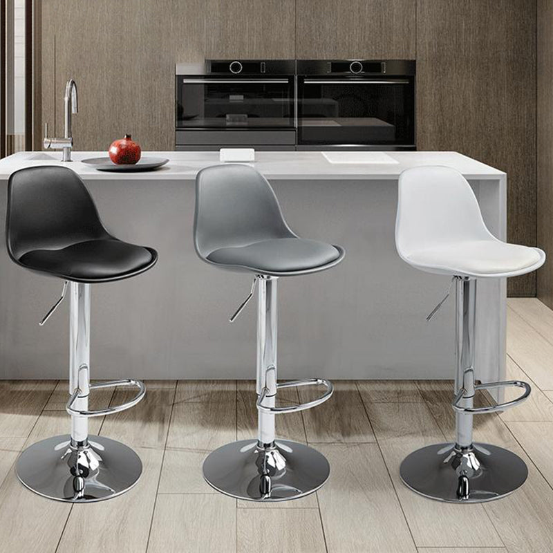 Scandinavian Bar Stool Bucket Leather Seat Counter Stool for Kitchen Bar Clearhalo 'Bar Furniture' 'Bar Stools' 'bar_stools' 'furn' 'furn_bar_stools' 'furniture_bar_stools' 'Kitchen & Dining Furniture' 'kitchen&dining_furn' 'kitchen' 'kitchen_furn' Furniture' 4211446