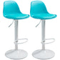 Scandinavian Bar Stool Bucket Leather Seat Counter Stool for Kitchen Bar Blue White 2 Piece Set Clearhalo 'Bar Furniture' 'Bar Stools' 'bar_stools' 'furn' 'furn_bar_stools' 'furniture_bar_stools' 'Kitchen & Dining Furniture' 'kitchen&dining_furn' 'kitchen' 'kitchen_furn' Furniture' 4211451