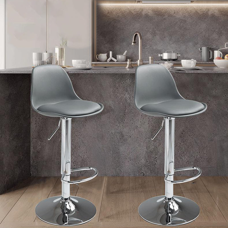 Scandinavian Bar Stool Bucket Leather Seat Counter Stool for Kitchen Bar Clearhalo 'Bar Furniture' 'Bar Stools' 'bar_stools' 'furn' 'furn_bar_stools' 'furniture_bar_stools' 'Kitchen & Dining Furniture' 'kitchen&dining_furn' 'kitchen' 'kitchen_furn' Furniture' 4211452